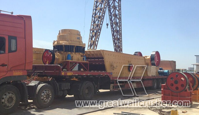 Ready cone crusher delivery site