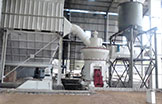 Work site of grinding plant