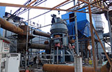 Work site of grinding plant