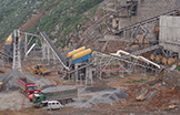 Work site of stone production line